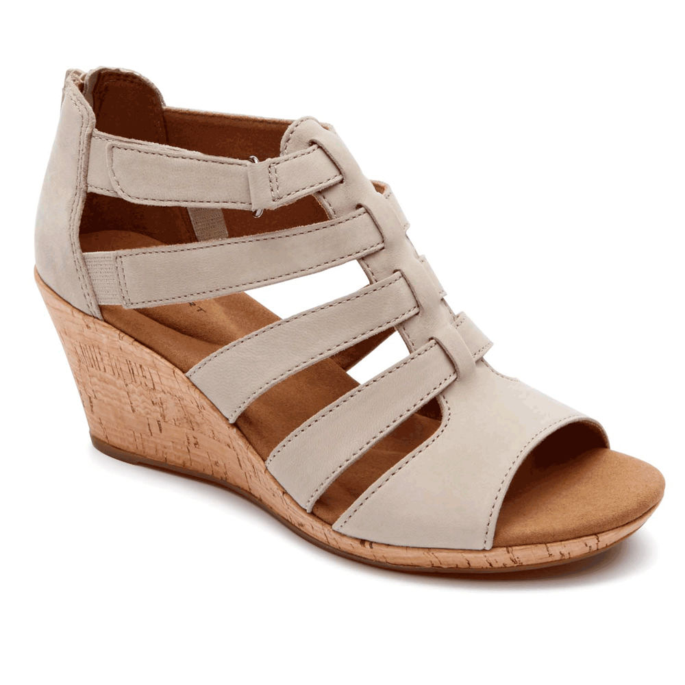 Sandálias Rockport Mulher Cinzentas - Briah Gladiator - 23179UGDO